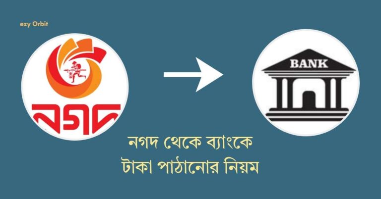 নগদ থেকে ব্যাংকে টাকা পাঠানোর নিয়ম, ফি ও লিমিট