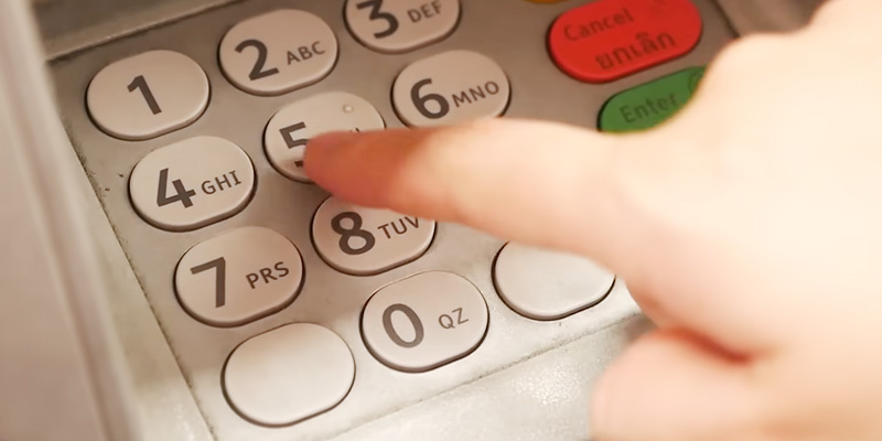 পিন (PIN) টাইপ করার সময় সতর্কতা