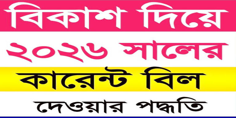 বিকাশ থেকে পল্লী বিদ্যুৎ বিল দেওয়ার নিয়ম