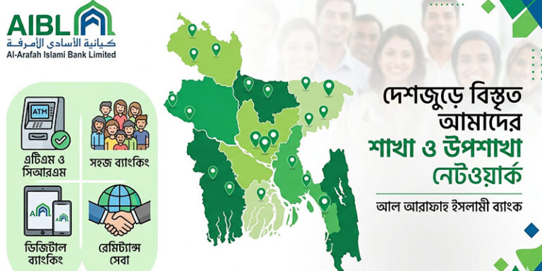 আল আরাফাহ ইসলামী ব্যাংক শাখার তালিকা